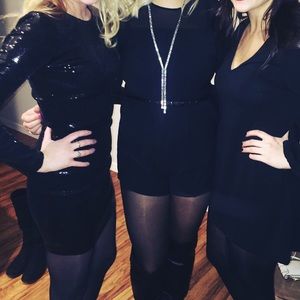 Sequin Black Dress